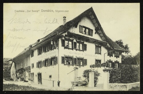 Gasthaus  Zur Sonne  Dornbirn, Sägerstrasse
