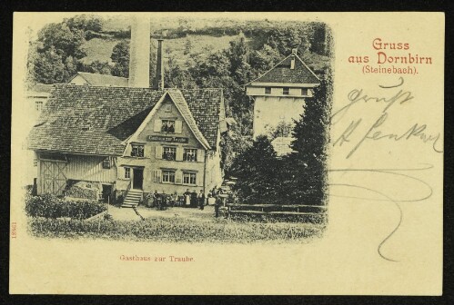 Gruss aus Dornbirn (Steinebach). Gasthaus zur Traube