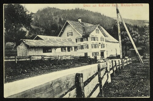 Gruss aus Gasthaus Rose, Winsau-Dornbirn