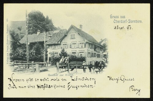 Gruss aus Oberdorf-Dornbirn : Gasthof zur Krone