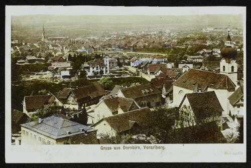 Gruss aus Dornbirn, Vorarlberg.
