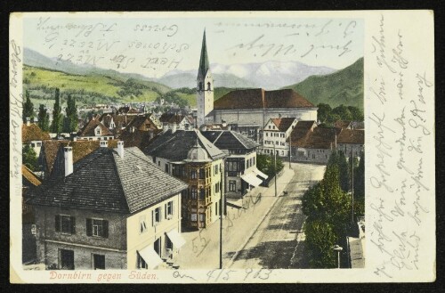 Dornbirn gegen Süden.