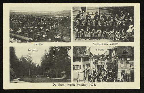Dornbirn, Musik-Waldfest 1923