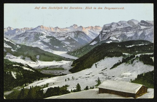 Auf dem Hochälpele bei Dornbirn: Blick in den Bregenzerwald.