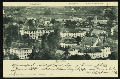 Dornbirn. Volksschule, Realschule, Kapuzinerkloster