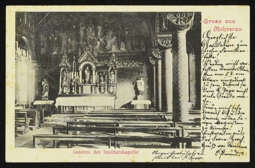 Gruss aus Mehrerau : Inneres der Institutskapelle