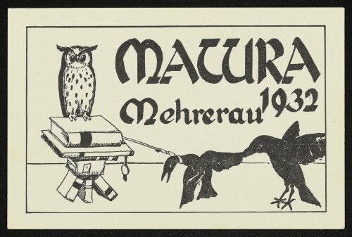 Matura Mehrerau 1932