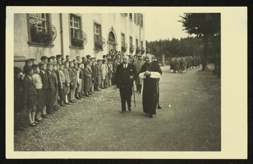 Bundespräsident Wilhelm Miklas in der Mehrerau, 1932
