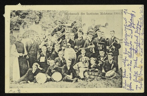 Blechmusik des Institutes Mehrerau 1904-5