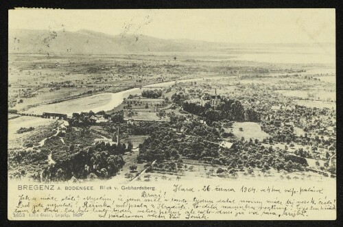 Bregenz a. Bodensee. Blick v. Gebhardsberg