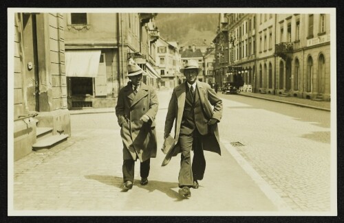 Karl und Walter Risch in der Römerstraße in Bregenz