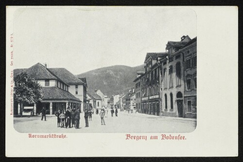 Bregenz am Bodensee. Kornmarktstraße