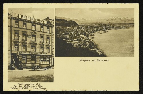 Bregenz am Bodensee. Hotel Bregenzer Hof