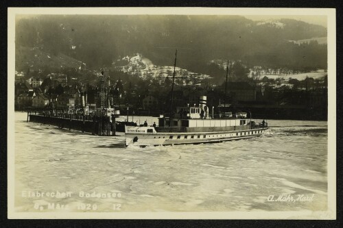 Eisbrechen Bodensee, 8. März 1929