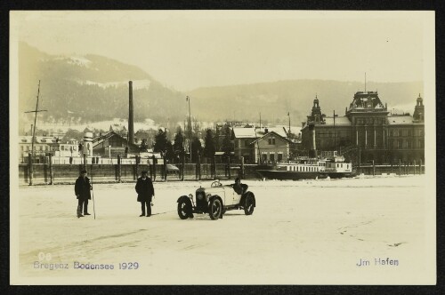 Bregenz Bodensee 1929 : Im Hafen