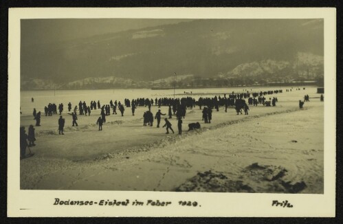 Bodensee-Eisfest im Feber 1929.