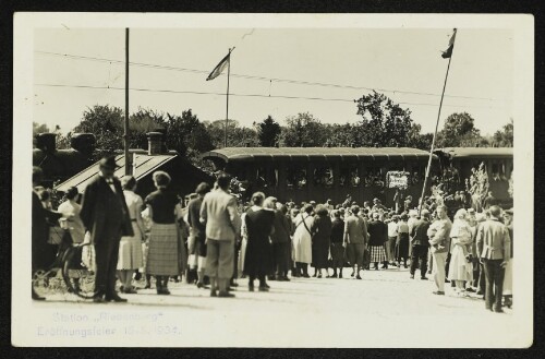 Station  Riedenburg  : Eröffnungsfeier 15.5.1934