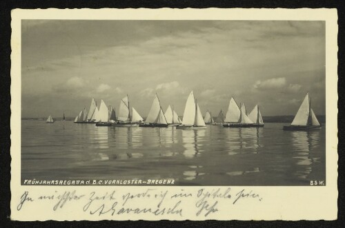 Frühjahrsregatta d. B.C. Vorkloster - Bregenz