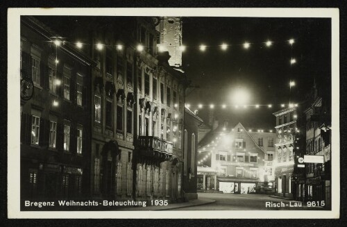 Bregenz Weihnachts-Beleuchtung 1935