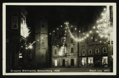 Bregenz Weihnachts-Beleuchtung 1935