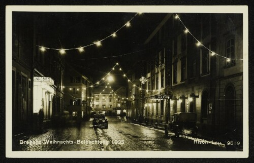 Bregenz Weihnachts-Beleuchtung 1935