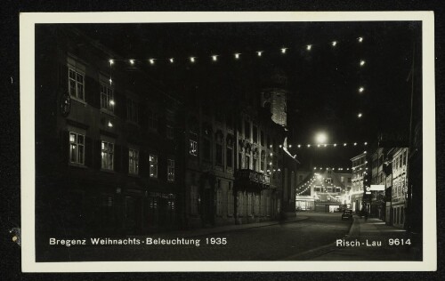 Bregenz Weihnachts-Beleuchtung 1935