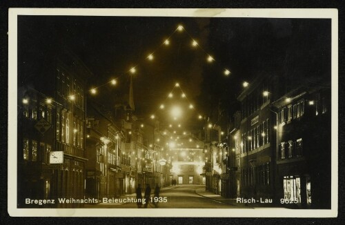 Bregenz Weihnachts-Beleuchtung 1935
