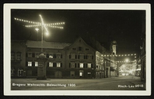 Bregenz Weihnachts-Beleuchtung 1935