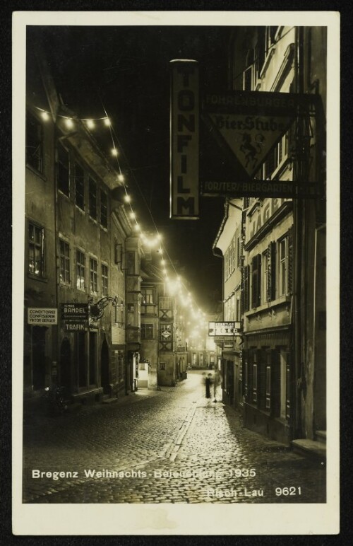 Bregenz Weihnachts-Beleuchtung 1935