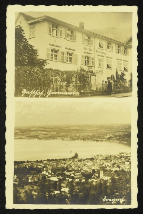 Bregenz, Gasthof  Germania  und Gesamtansicht