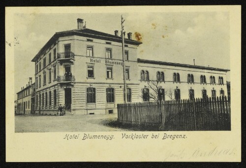 Hotel Blumenegg. Vorkloster bei Bregenz