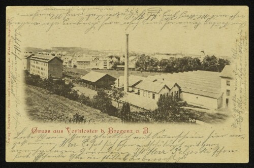 Gruss aus Vorkloster b. Bregenz a. B.