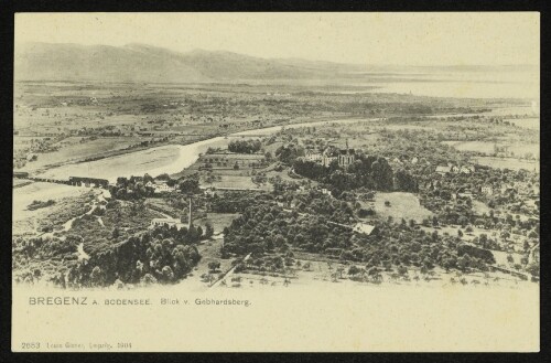 Bregenz a. Bodensee. Blick v. Gebhardsberg.