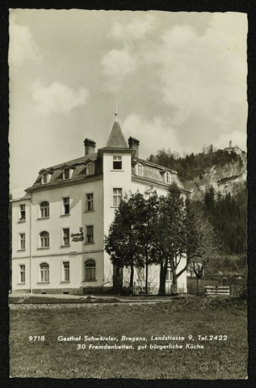 Gasthof Schwärzler, Bregenz, Landstrasse 9