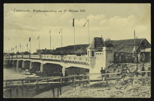 Lauterach, Brückeneinweihung am 10. Oktober 1916