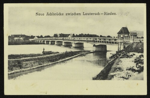 Neue Achbrücke zwischen Lauterach-Rieden