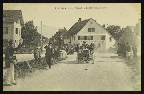 Attention ! Ralentissez ! Passage dangereux