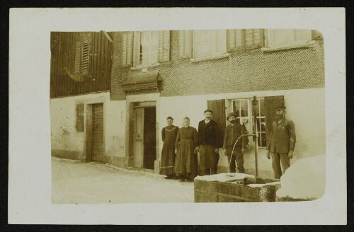 Bauernhaus Weiß, Brielgasse 36, Bregenz, vor dem Brand 1928