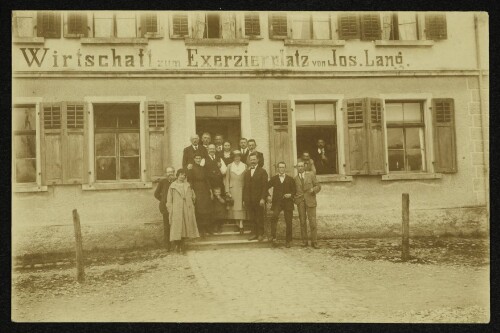 Bregenz, Wirtschaft zum Exerzierplatz von Jos. Land.