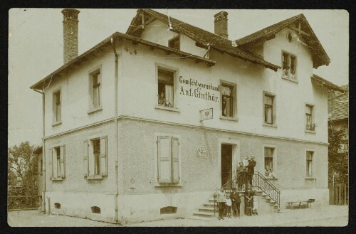 Bregenz-Vorkloster, Gemischtwarenhandlung von Anton Ginthör, Heldendankstraße