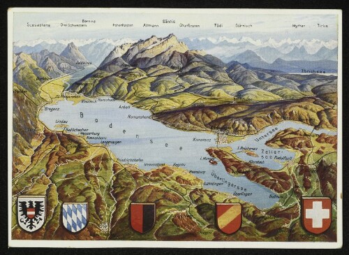 Der Bodensee aus der Vogelschau