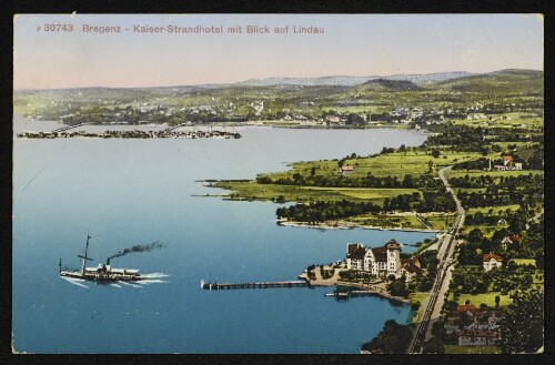 Bregenz - Kaiser-Strandhotel mit Blick auf Lindau