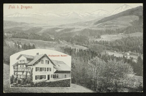 Fluh b. Bregenz. Restaurant Halder