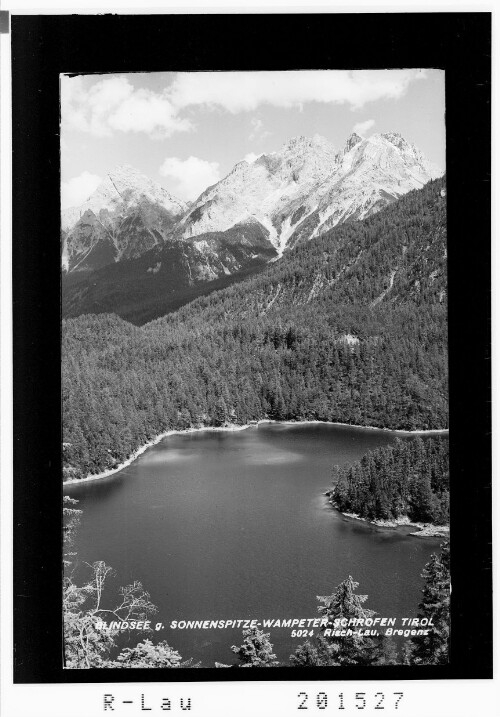 Blindsee gegen Sonnenspitze und Wampeter-Schrofen / Tirol