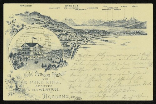 Pfänder, Bregenz mit Hotel Pension Pfänder