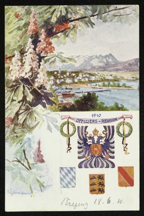 Bregenz - Offiziers-Reunion 1910