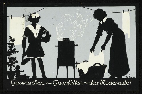 Gaswaschen – Gasplätten – das Modernste!