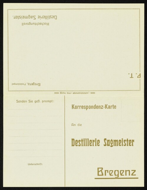 Destillerie Sagmeister, Bregenz