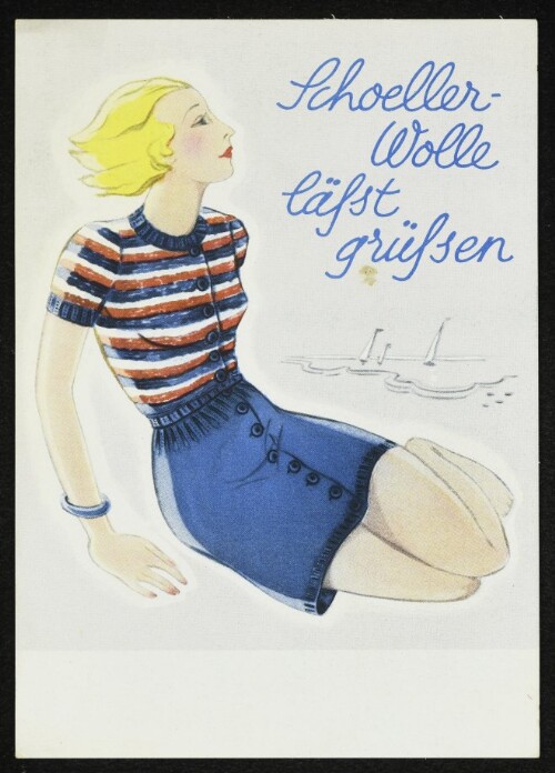 Schoeller-Wolle läßt grüßen : Strandanzug (Rock und Bluse) Nr. 720