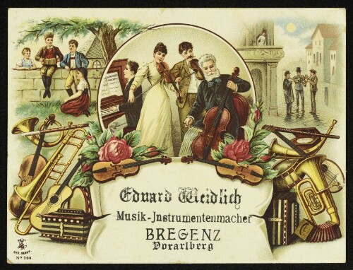 Eduard Weidlich, Musik-Instrumentenmacher, Bregenz, Vorarlberg